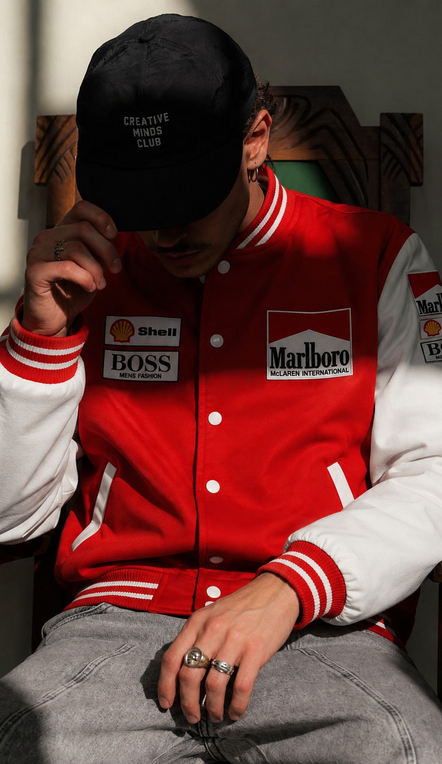 Jaqueta McLaren Marlboro Retrô